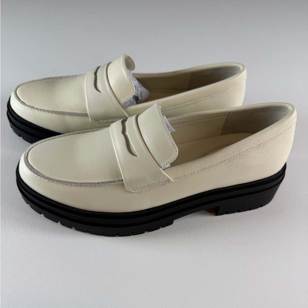 QUINCE Italian Leather Lug Sole Loafer Bone NEW Size 7.5, 8 & 9 - Picture 13 of 13